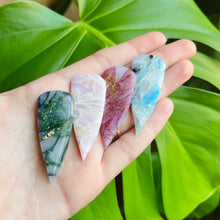 Load image into Gallery viewer, Quartz Dagger Studs
